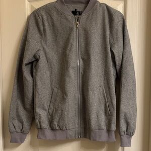 AMPERSAND AVE Gray Bomber Jacket